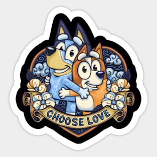 bluey love Sticker